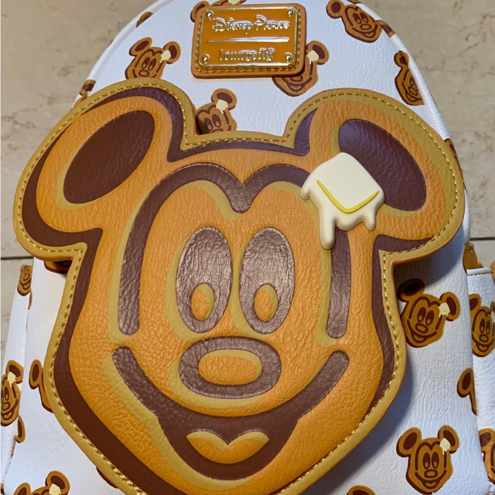 LOUNGEFLY Disney Mickey Mouse Waffle Mini Backpack